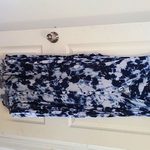 Button up tie dye dress